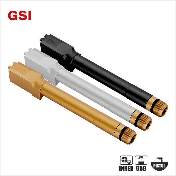 GSI Non Tilting Outer Barrel For MARUI M&amp;P 9L[색상선택- GOLD/ SILVER/ BLACK]