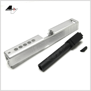 PGC Metal Slide Set for Marui Glock 17 Custom ( Sliver )