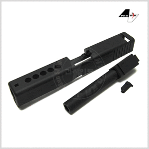 PGC Metal Slide Set for Marui Glock 17 Custom ( Black )