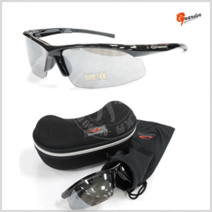 Guarder G-C6 Polycarbonate Eye Protection Glasses (Polished Black/2010 Ver.)
