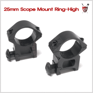 KING ARMS 25mm Scope Mount Ring-High