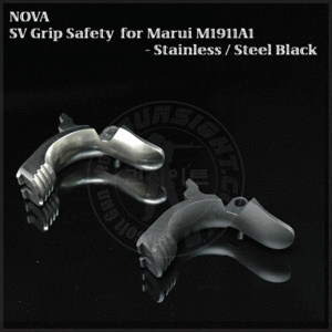 NOVA Steel Grip Safety for Marui 1911A1 / 5.1 - (Ed Brown /BK) [A-02-SB]