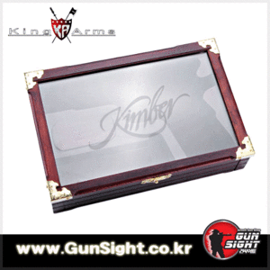 King Arms M1911 Kimber Wooden Box With Glass Lid