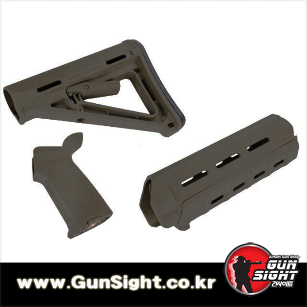 Magpul PTS MOE Conversion Kit for M4 Series Airsoft AEGs (Color: OD Green)