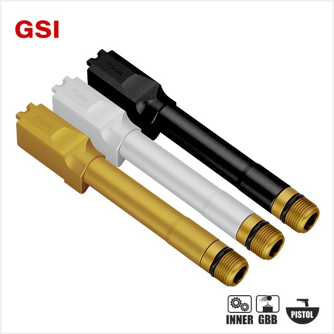GSI Non Tilting Outer Barrel For MARUI M&amp;P9   [색상선택- GOLD/SILVER/BLACK]