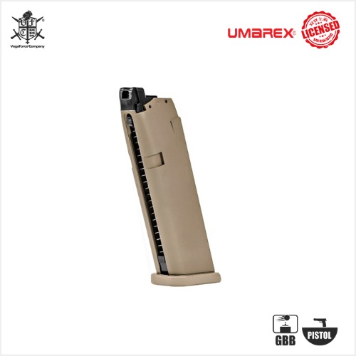 [입고완료!] Umarex Glock19X 20rds Gas Magazine (by VFC)