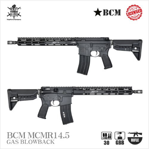 [입고완료!] BCM MCMR 14.5 BK  블로우백 가스건 (by VFC)