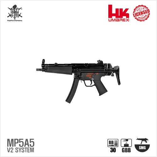 [근일입고]Umarex H&amp;K MP5A5 V2 system BK (by VFC) 블로우백 가스건