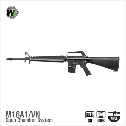 WE M16A1(VN) Open BK 블로우백 가스건(Chamber System)