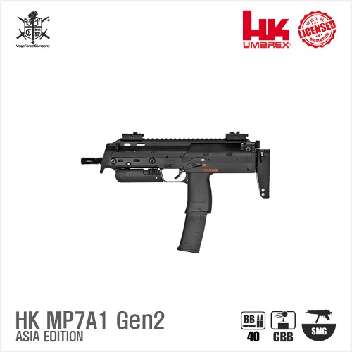 VFC HK MP7A1 Gen2 GBBR BK 블로우백 가스건