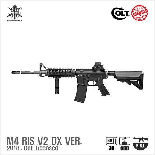 VFC M4 RIS V2 DX Ver. (Colt Licensed ) GBR BK 블로우백 가스건 [2018]