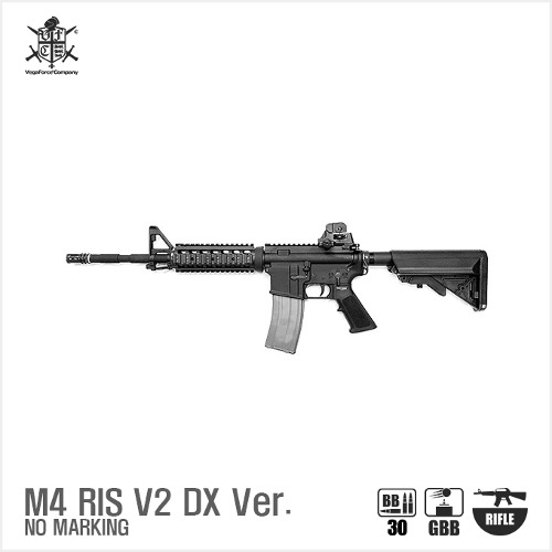 VFC M4 RIS V2 DX Ver. BK 블로우백 가스건(무각인 버전)