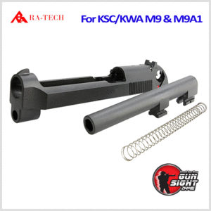 RA-KSC/KWA M9 CNC Steel metal slide &amp; Outer barrel 