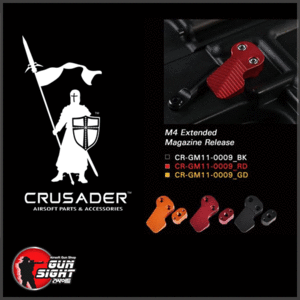 Crusader M4 AEG Extended Magazine Release ( Black )
