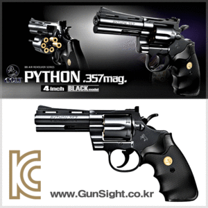 [만14세 이상]  MARUI Colt Python .357 Magnum 4inch [Air] 핸드건 _BLACK