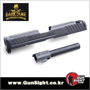 Dark Duke Steel Slide &amp; Barrel Kit for Umarex VP9 GBB (War-Fog Black)