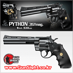 [만14세 이상]  MARUI Colt Python .357 Magnum 6inch [Air] 핸드건 _BLACK